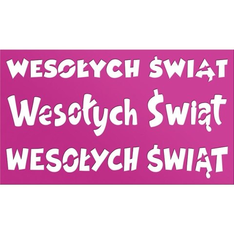 Szablon Craft-Fun Series Boże Narodzenie - Wesołych Świąt Titanum (DIY18-48) Titanum