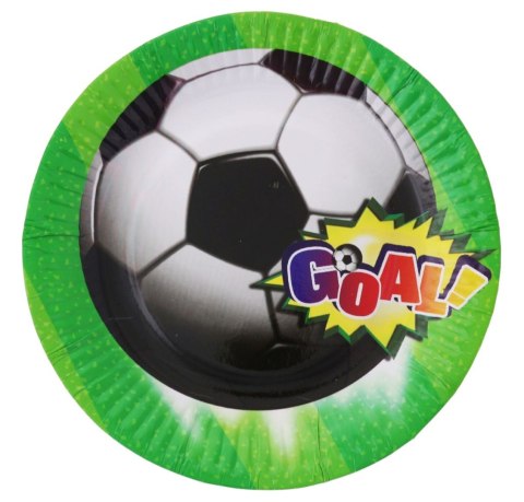 Talerz jednorazowy PIŁKA papier śr. 180mm 6 szt Godan (PF-TPI7) Godan