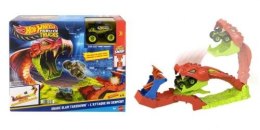 Tor wyścigowy Monster Trucks Mega skok - Nokaut węża Hot Wheels (JJN44) Hot Wheels