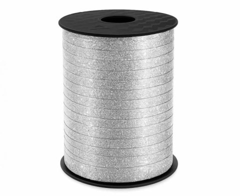 Wstążka brokatowa 5x458 [mm x m] srebrny Godan (GT-5MP23) Godan