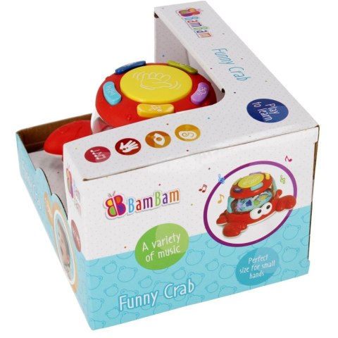 Zabawka dźwiękowa Krabik muzyczny Bam Bam (515139) Bam Bam