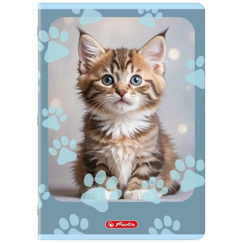 Zeszyt A4 ANIMALS 32k. 70g linia podwójna kolorowa Herlitz (400206431) Herlitz