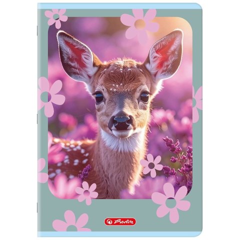 Zeszyt A4 ANIMALS 32k. 70g linia podwójna kolorowa Herlitz (400206431) Herlitz