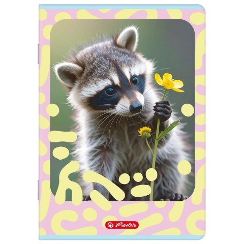 Zeszyt A5 ANIMALS 16k. 70g linia podwójna kolorowa Herlitz (400206377) Herlitz