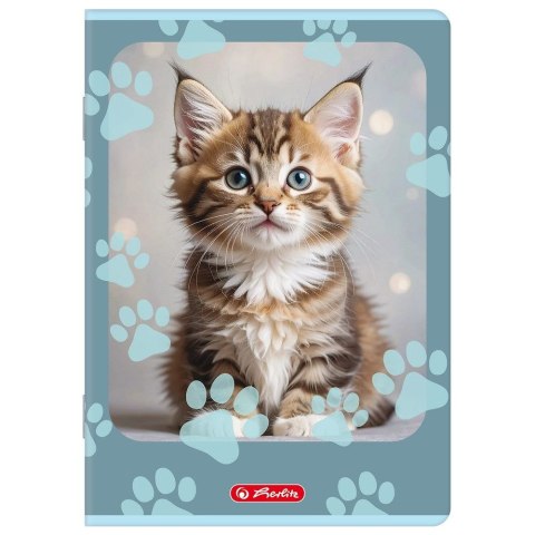 Zeszyt A5 ANIMALS 16k. 70g linia podwójna kolorowa Herlitz (400206377) Herlitz