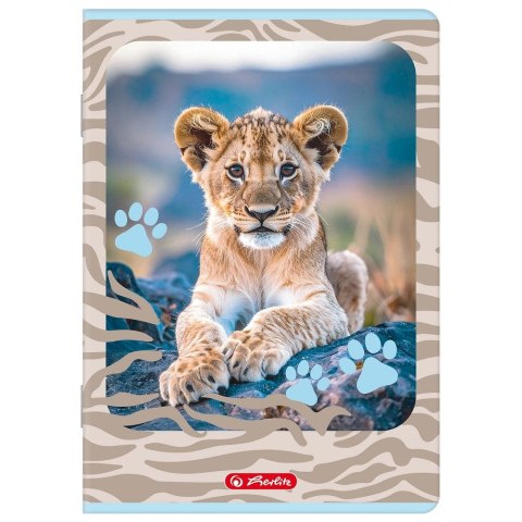 Zeszyt A5 ANIMALS 16k. 70g linia podwójna kolorowa Herlitz (400206377) Herlitz