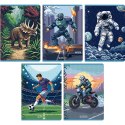 Zeszyt A5 PREMIUM PIXEL FUN 32k. 70g linia podwójna kolorowa Herlitz (400207520) Herlitz
