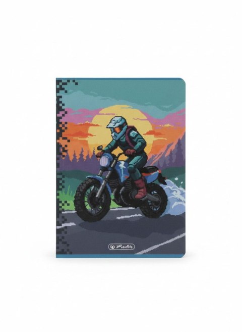 Zeszyt A5 Premium Pixel Fun 16k. 70g kratka Herlitz (400207497) Herlitz