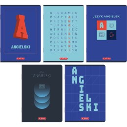 Zeszyt A5 angielski mix 60k. 70g krata Herlitz (400206354) Herlitz