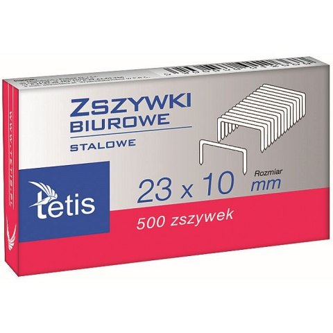 Zszywki 23/10 23/10 500 szt Tetis (GZ102-A) Tetis
