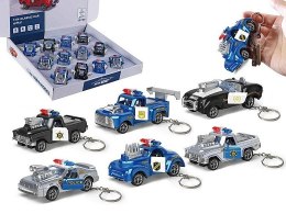 Brelok auto policyjne metalowe 1:64 mix Adar (632714) Adar
