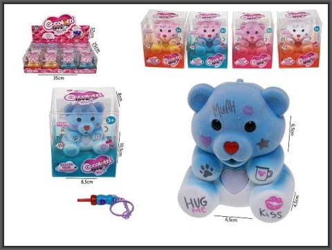 Figurka Miś nagrywający 8cm 5-kolorów Hipo (H14160) Hipo