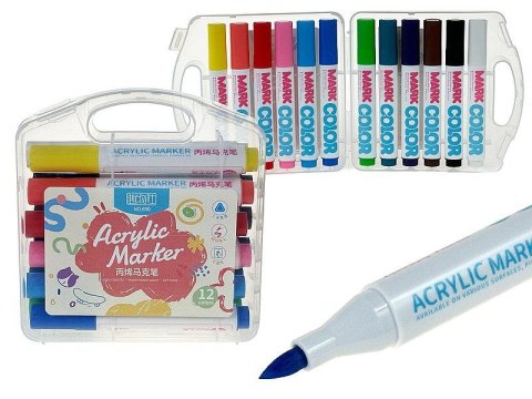 Flamaster akrylowe 12 kol. Adar (620858) Adar