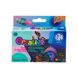 Klej w tubie brokatowy, świecący w ciemności 20ml Creativo (332025010) Creativo