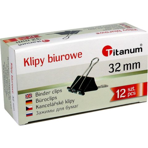 Klipy 32mm czarny Titanum (BC32) Titanum