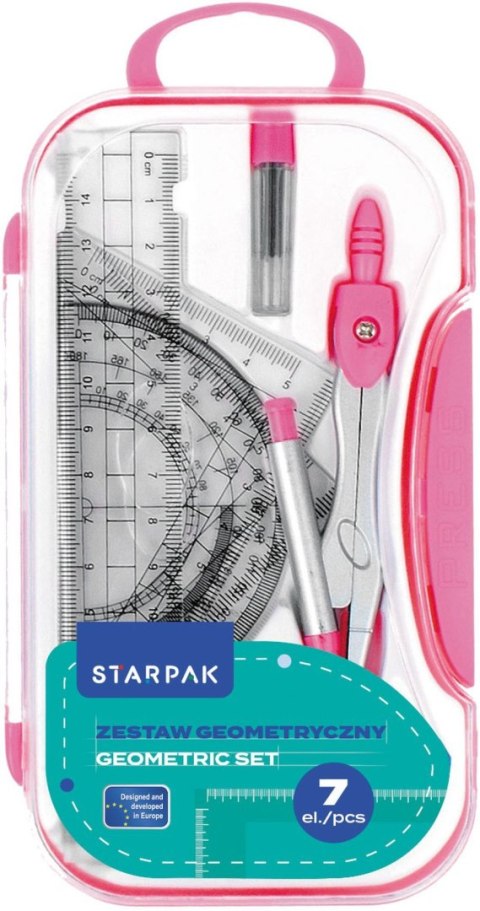 Komplet geometryczny 7 el. Starpak (559667) Starpak