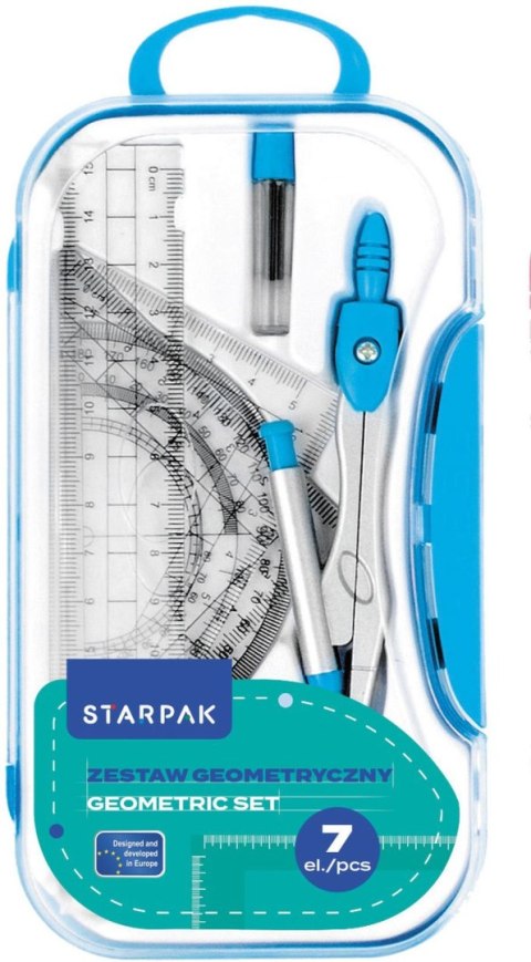 Komplet geometryczny 7 el. Starpak (560248) Starpak
