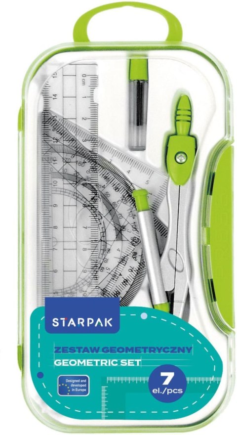 Komplet geometryczny 7 el. Starpak (560249) Starpak