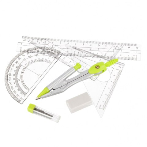 Komplet geometryczny 7 el. Starpak (560249) Starpak