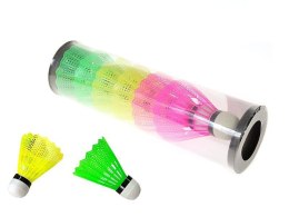 Lotka do badmintona zestaw 6 lotek do badmintona, białe, w tubie Adar (434523) Adar