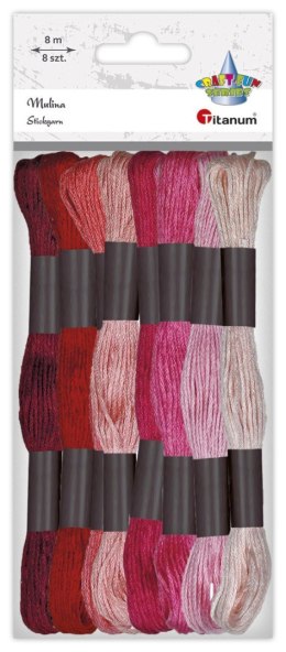 Mulina Craft-Fun Series tonacja czerwona 8 kol. Titanum (21DT0514-6) Titanum