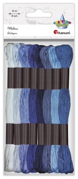 Mulina Craft-Fun Series tonacja niebieska 8 kol. Titanum (21DT0514-1) Titanum
