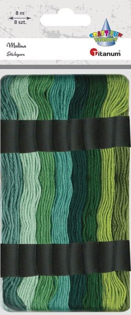 Mulina Craft-Fun Series tonacja zielona 8 kol. Titanum (21DT0514-2) Titanum