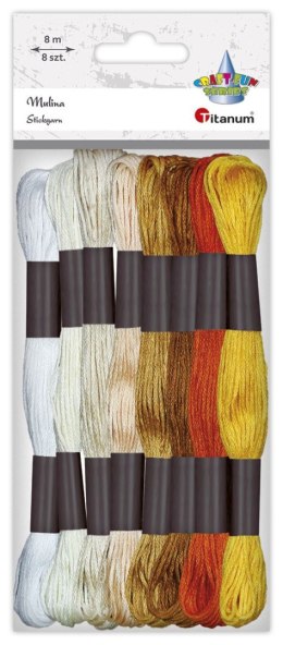 Mulina Craft-Fun Series tonacja żółta 8 kol. Titanum (21DT0514-4) Titanum