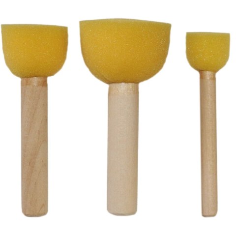 Pędzel Craft-Fun Series gąbka do malowania zestaw 3 szt. Titanum (hsm001) Titanum