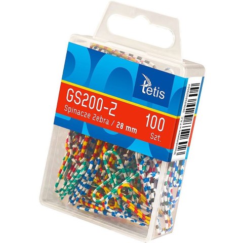 Spinacze okrągły 28mm 100 szt Tetis (GS200-Z) Tetis