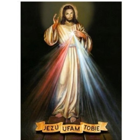 Zestaw kreatywny Diamentowa mozaika Jezus Ufam Tobie 30x40cm Norimpex (NO-1007291) Norimpex