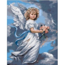 Zestaw kreatywny Diamentowa mozaika aniołek 40x30cm Norimpex (NO-1006997) Norimpex