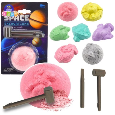 Zestaw kreatywny dla dzieci Kosmiczny Zestaw Archeologiczny Wykopaliska Kosmiczne Figurki Narzędzia Lean (29210) Lean