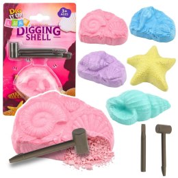 Zestaw kreatywny dla dzieci Morski Zestaw Archeologiczny Morskie Skamieniałości Muszle Narzędzia Lean (29211) Lean