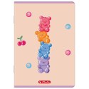 Zeszyt A5 Jelly 16k. 70g linia podwójna kolorowa Herlitz (400206373) Herlitz