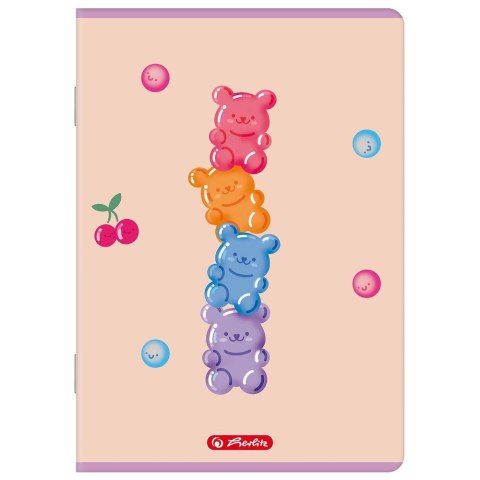 Zeszyt A5 Jelly 16k. 70g linia podwójna kolorowa Herlitz (400206373) Herlitz
