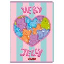 Zeszyt A5 Jelly 16k. 70g linia podwójna kolorowa Herlitz (400206373) Herlitz