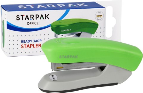 Zszywacz zielony metaliczny 12k (521072) Starpak Starpak
