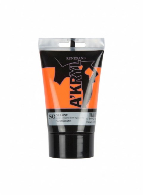 Farba akrylowa kolor: pomarańczowy 100ml Renesans (50) Renesans