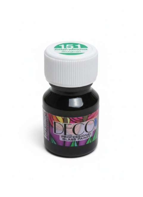 Farba do malowania na szkle kolor: zielony 30ml 1 kolor. Renesans (151) Renesans