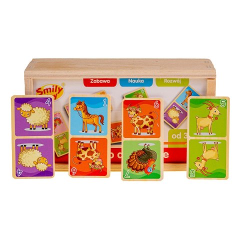 Gra logiczna domino drewniane Smily Play (SPW83591) Smily Play