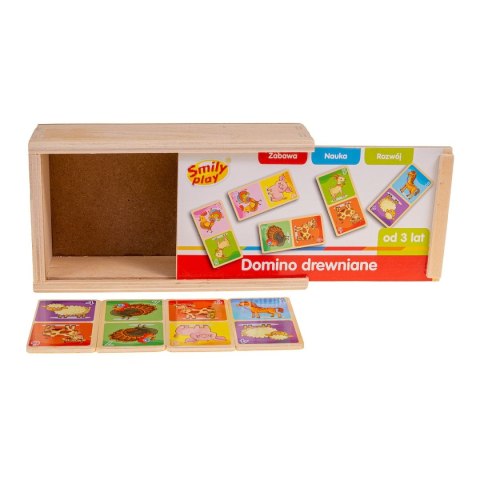 Gra logiczna domino drewniane Smily Play (SPW83591) Smily Play