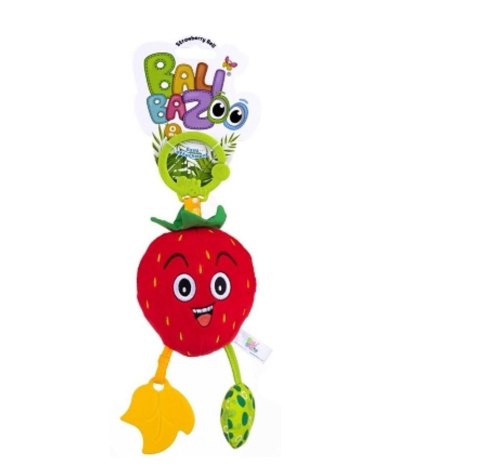Grzechotka zawieszka truskawka Balibazoo (BB80235) Balibazoo