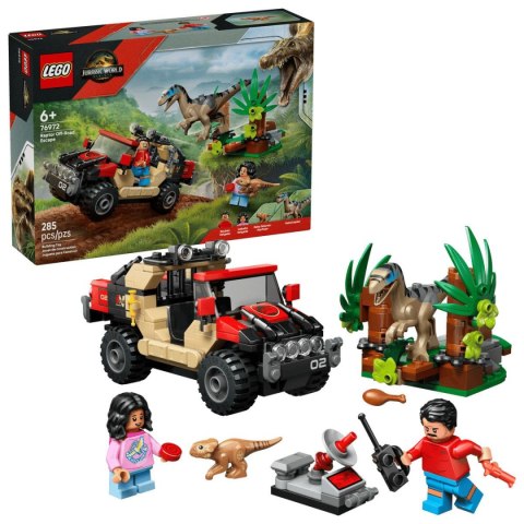 Klocki konstrukcyjne Jurassic World Ucieczka terenówką przed raptorem Lego (76972) Lego