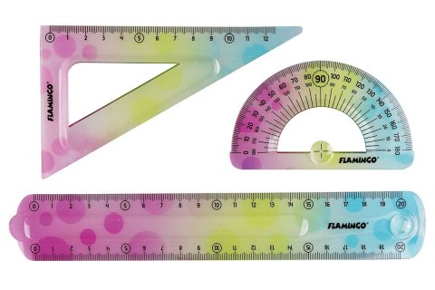 Komplet geometryczny 3 el. Flamingo (FLKR972278) Flamingo