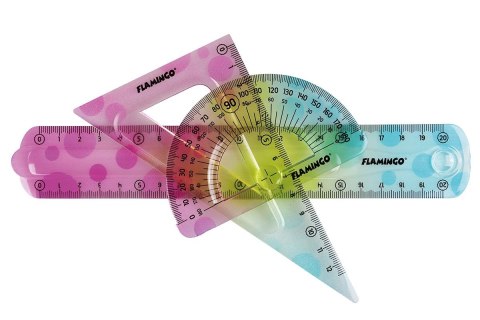 Komplet geometryczny 3 el. Flamingo (FLKR972278) Flamingo