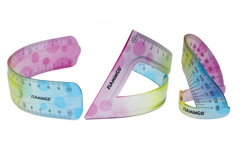 Komplet geometryczny 3 el. Flamingo (FLKR972278) Flamingo