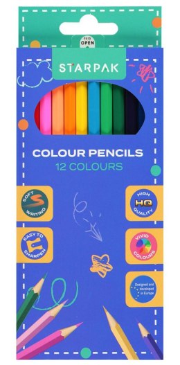 Kredki ołówkowe 12 kol. Starpak (533619) Starpak