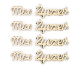 Ozdoba świąteczna drewniana napis Moc Życzeń Galeria Papieru (253016) Galeria Papieru