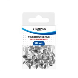 Pinezki kolor: srebrny 50 szt Starpak (559660) Starpak
